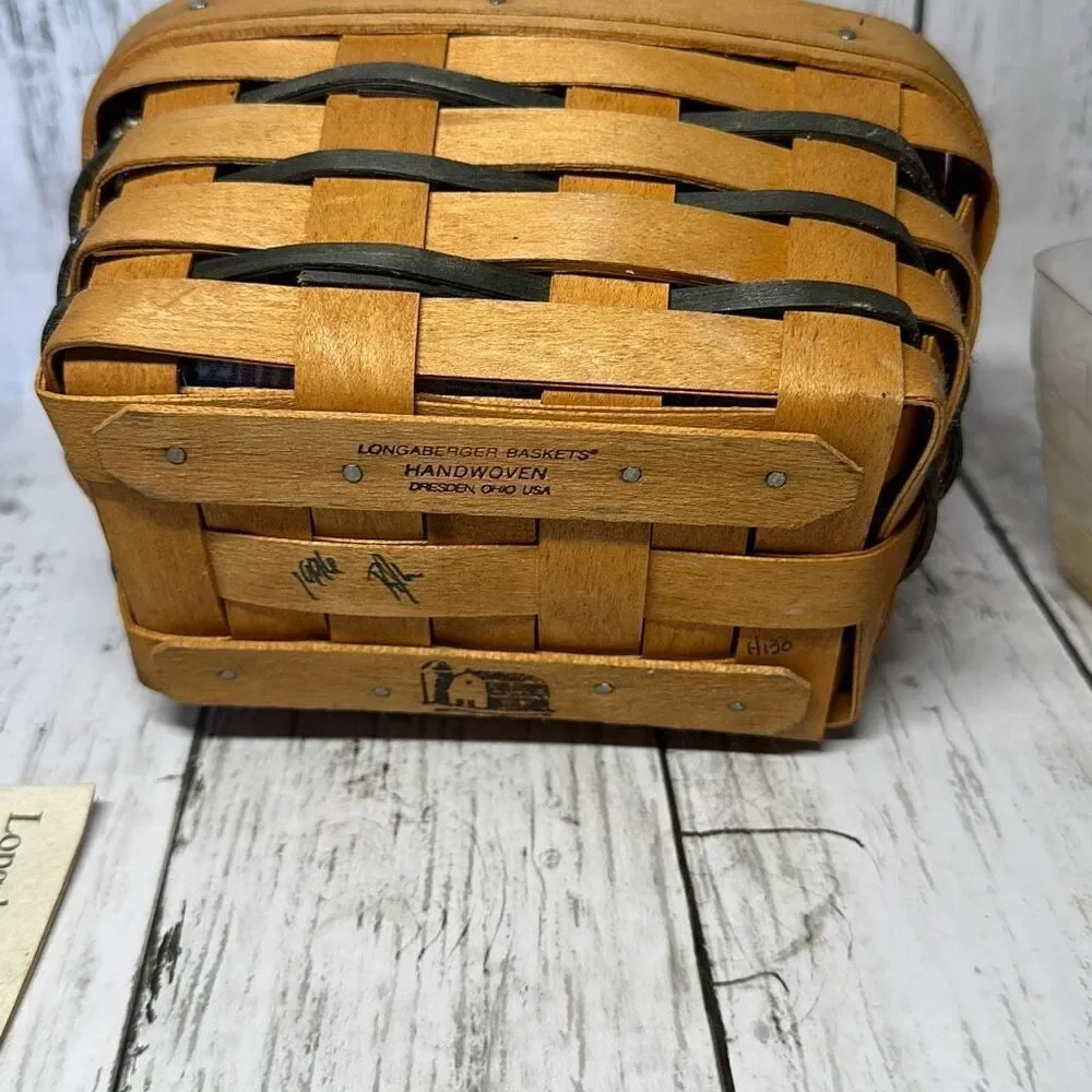Longaberger 1996 Hand Woven Small‎ Patriotic Old Glory Basket